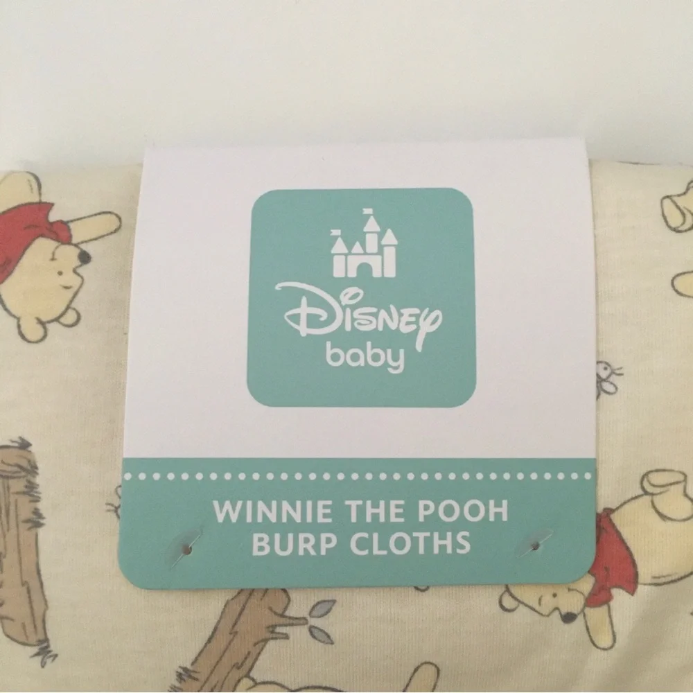 Burp Cloths 3 pack Winnie the Pooh Theme NEW | Disney Baby